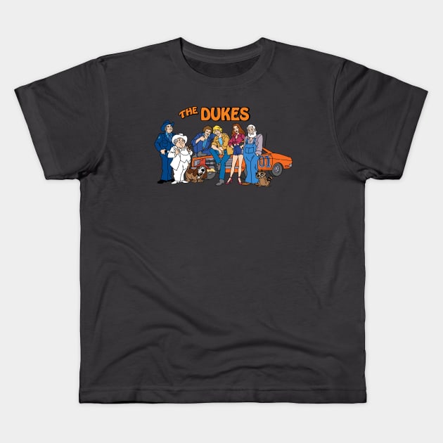 The Dukes Of Hazzard Cartoon Kids T-Shirt by Chewbaccadoll